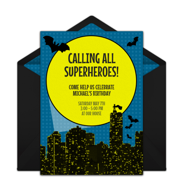 Bat Punchbowl Invitation